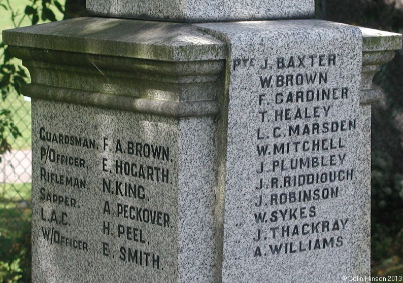 The War Memorial at Salterforth