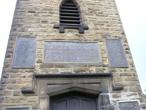 The War Memorial at Stocksbridge.