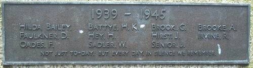 The 1914-18 and 1939-1945 War Memorial Shepley.