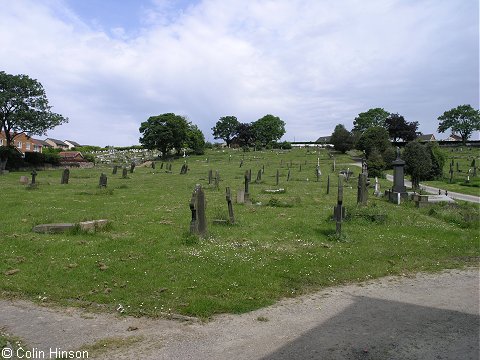 The western side of the Cemetery, Burncross