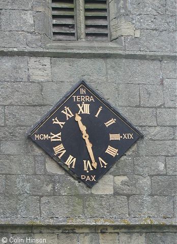 The curiously numbered Clock on St. Mary's Church, Whitgift