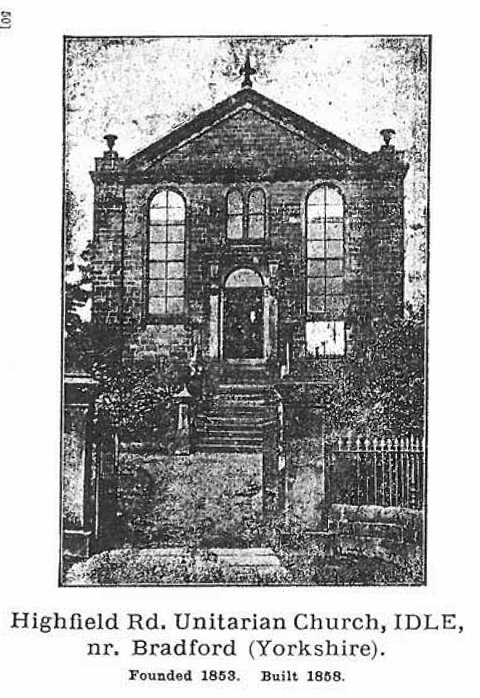 An old drawing of the Unitarian Church, Idle