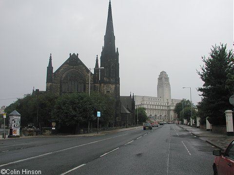 Leeds University from Woodhouse Lane, Leeds