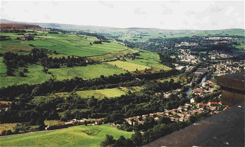 Looking down on Sowerby Bridge, Halifax