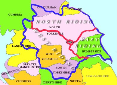 Map of the Ridings